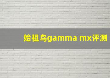 始祖鸟gamma mx评测